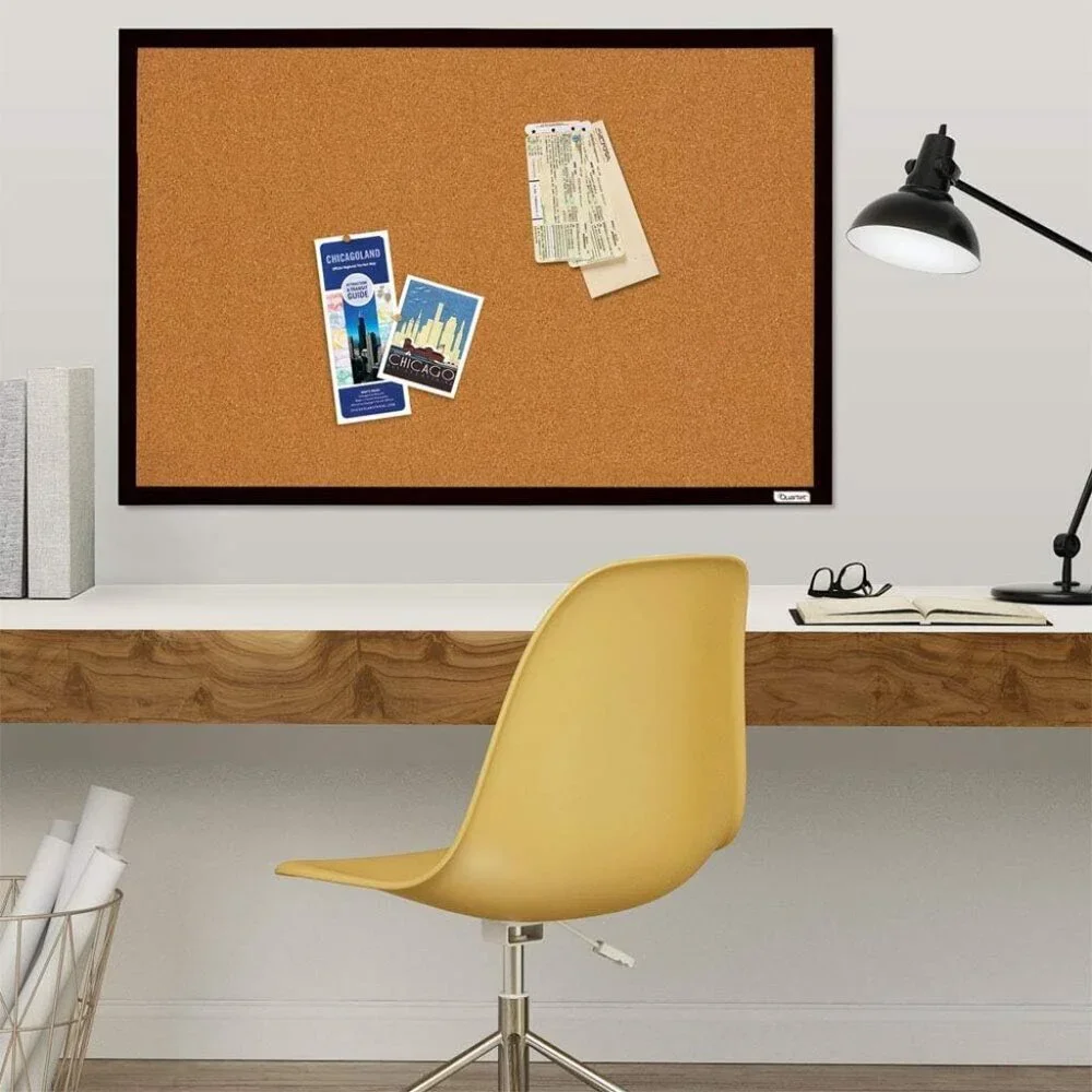 Stylish 2 Feet by 3 Feet Cork Bulletin Board - Perfect for Vision & Memo Display
